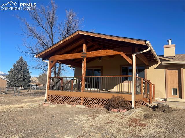 35 Diamond E Road Fountain, CO 80817 - Photo 17 of 27 The composite deck is covered making it usable even in inclement weather