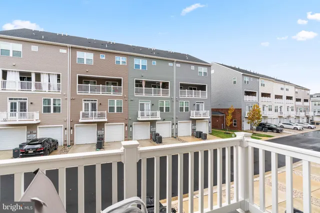 a front view of a building with glass windows