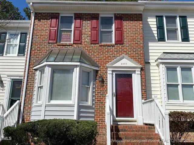 a front view of a house