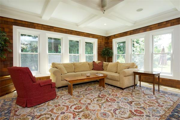 60 Sunset Road Weston, MA 02493 - Photo 10 of 17 a living room with furniture and large windows