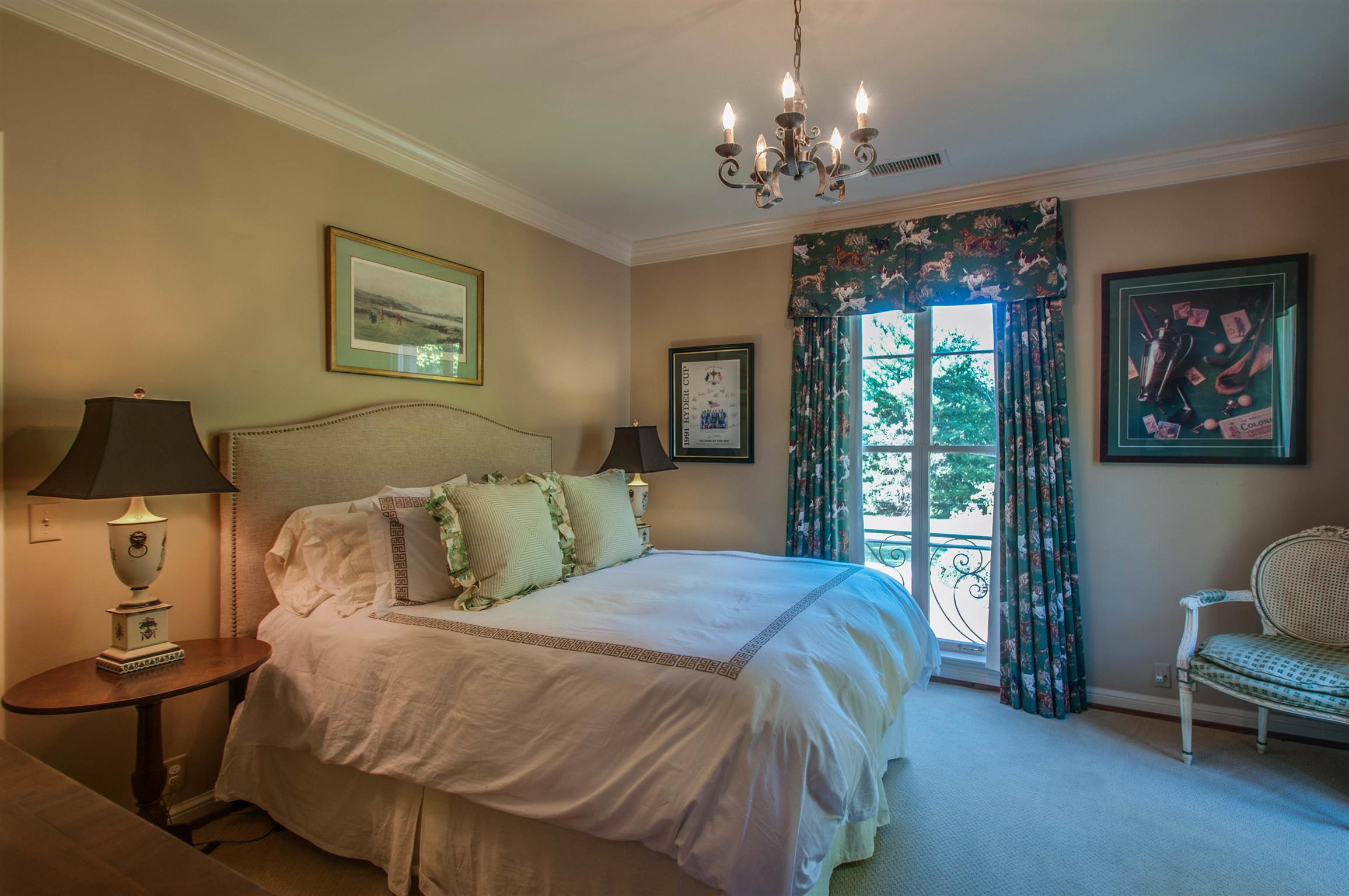 4727 Post Road Nashville, TN 37205 - Photo 22 of 28 a bedroom with a bed and wooden floor