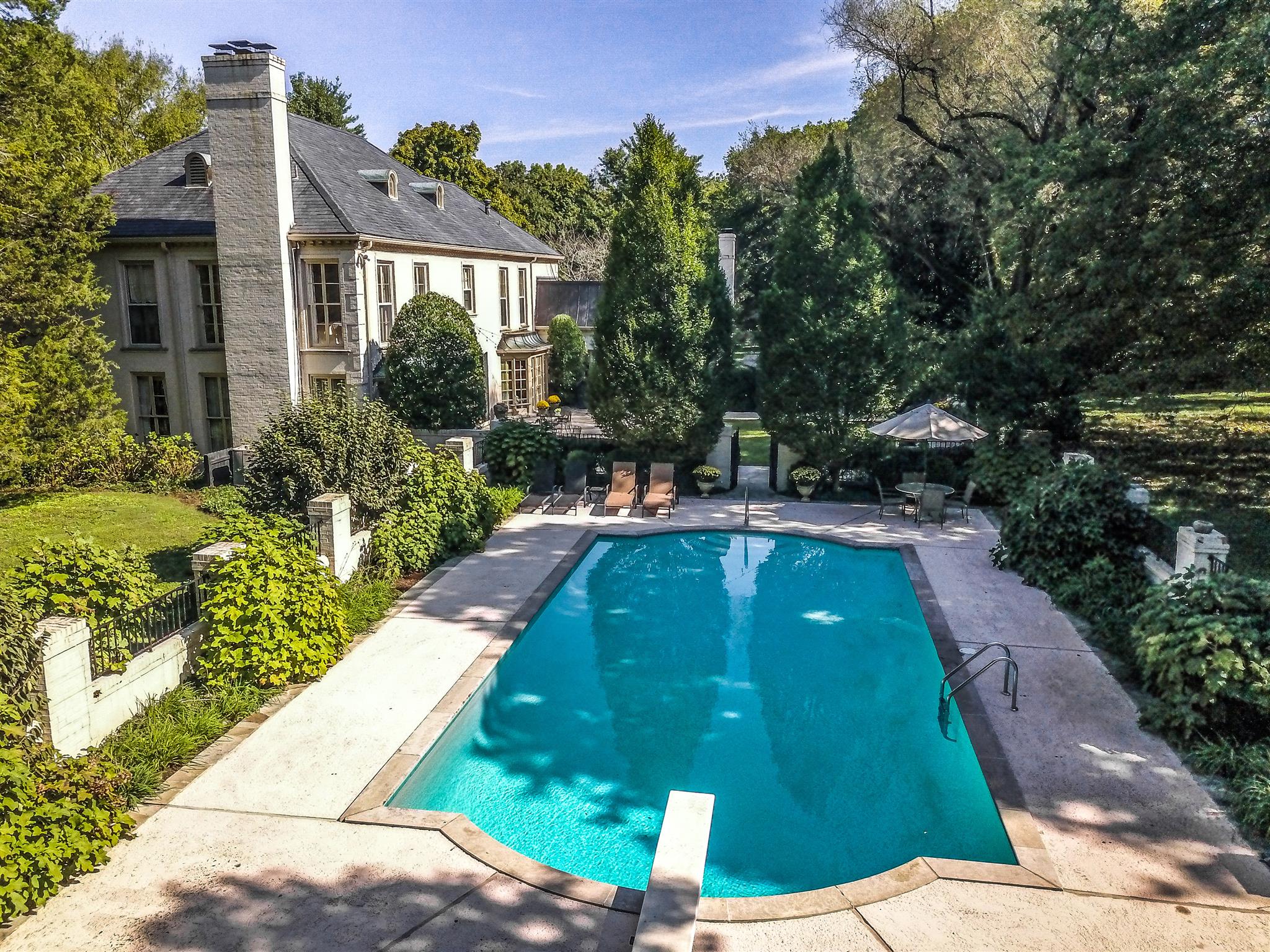 4727 Post Road Nashville, TN 37205 - Photo 25 of 28 a view of yard with swimming pool