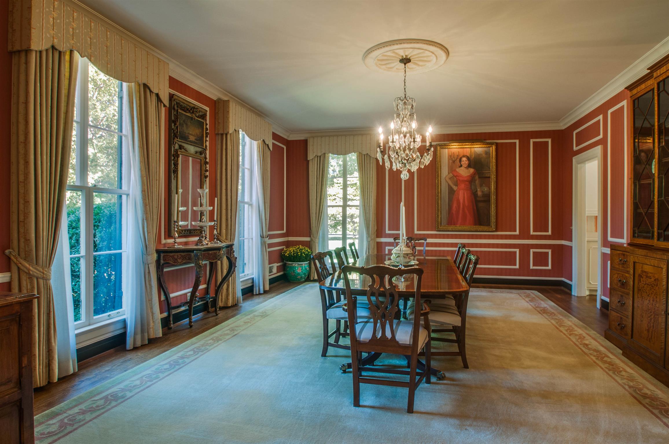 4727 Post Road Nashville, TN 37205 - Photo 5 of 28 a view of a dining room with furniture and chandelier
