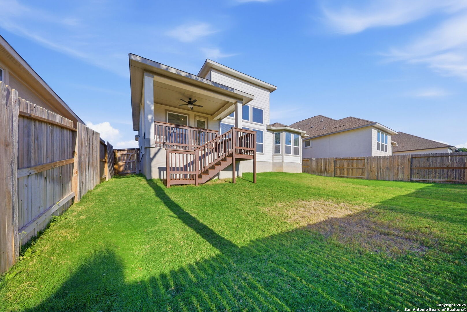 662 Hidden View Street New Braunfels, TX 78130 - Photo 41 of 48 a view of an house with backyard and garden