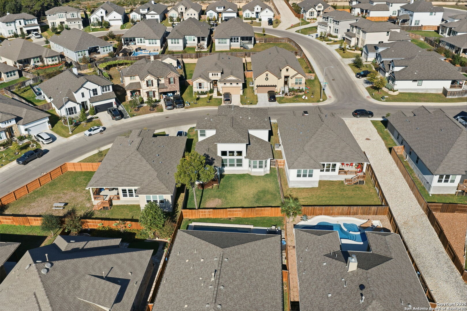 662 Hidden View Street New Braunfels, TX 78130 - Photo 45 of 48 an aerial view of residential houses with outdoor space