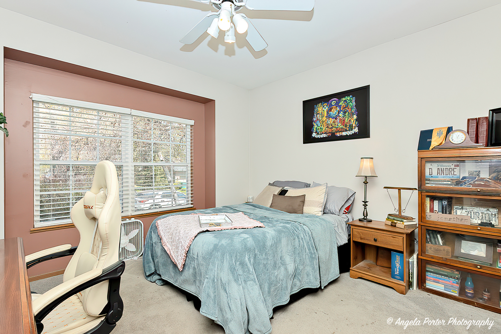 119 Eagle Point Road Fox Lake, IL 60020 - Photo 16 of 29 a bedroom with a bed a dresser and book shelf