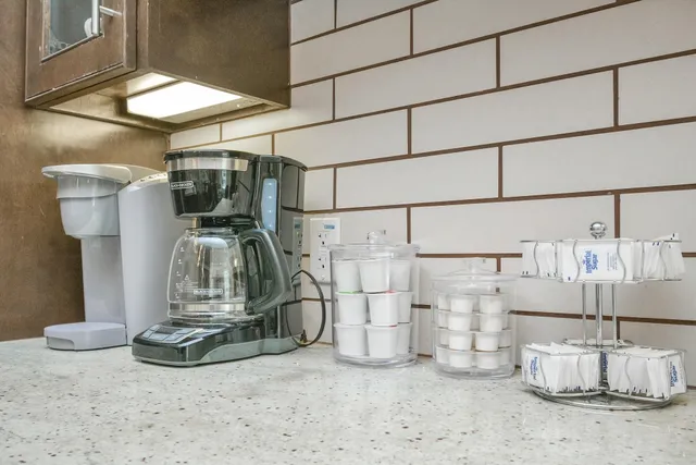 a view of a water heater room