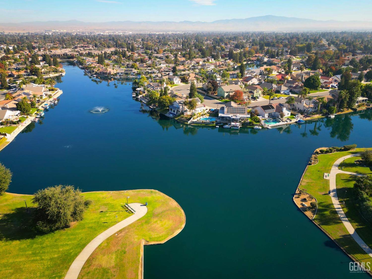 Undisclosed Address Bakersfield, CA 93312 - Photo 35 of 38 an aerial view of a house with a swimming pool