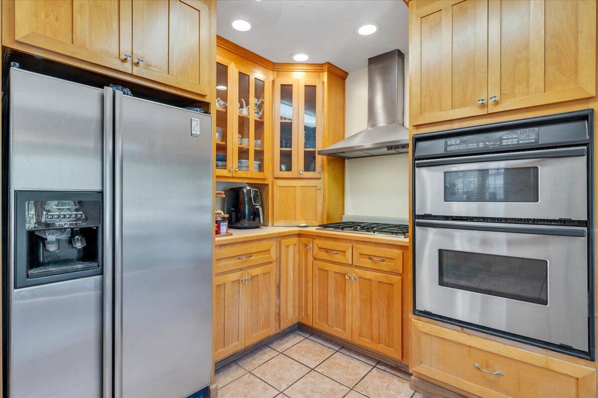 531 Brookwood Road Wirtz, VA 24184 - Photo 18 of 57 a kitchen with stainless steel appliances granite countertop a refrigerator and cabinets
