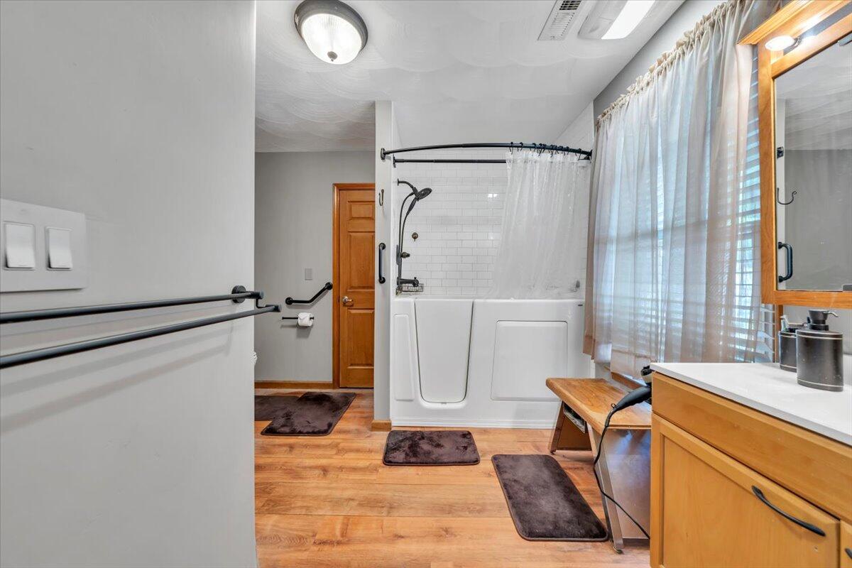 531 Brookwood Road Wirtz, VA 24184 - Photo 28 of 57 a bathroom with a sink and a mirror