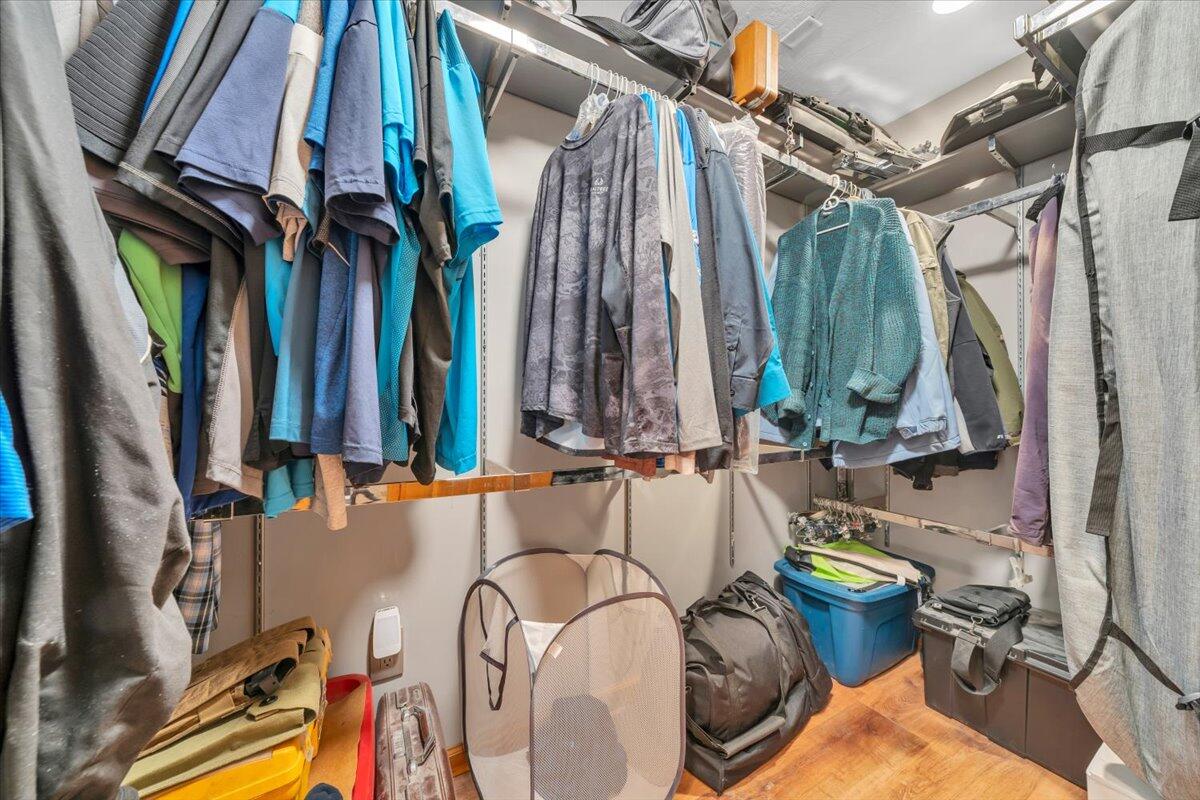 531 Brookwood Road Wirtz, VA 24184 - Photo 31 of 57 a view of walk in closet with clothes and shoes