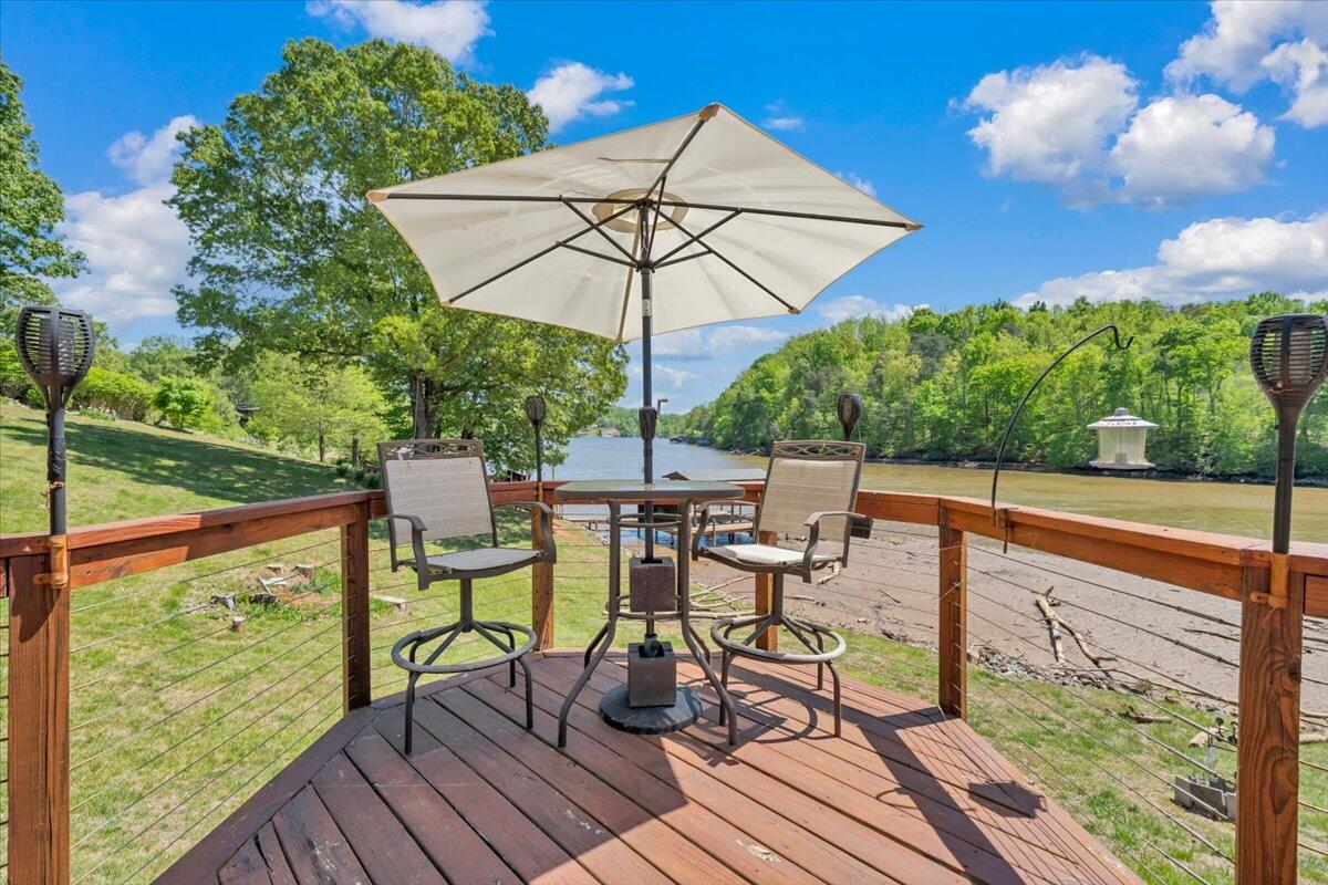 531 Brookwood Road Wirtz, VA 24184 - Photo 45 of 57 a view of chairs and table in the balcony