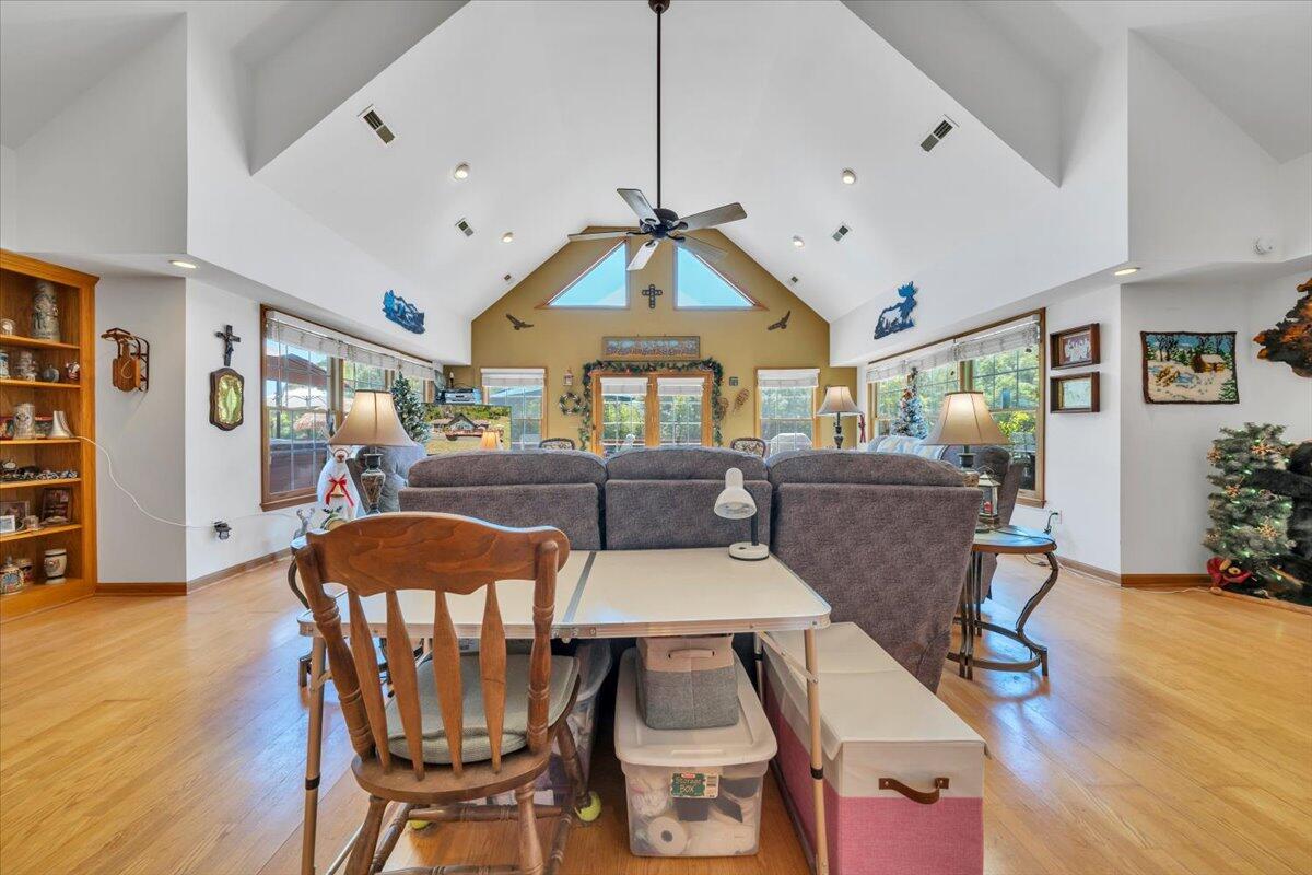531 Brookwood Road Wirtz, VA 24184 - Photo 9 of 57 a view of a dining room with furniture and wooden floor