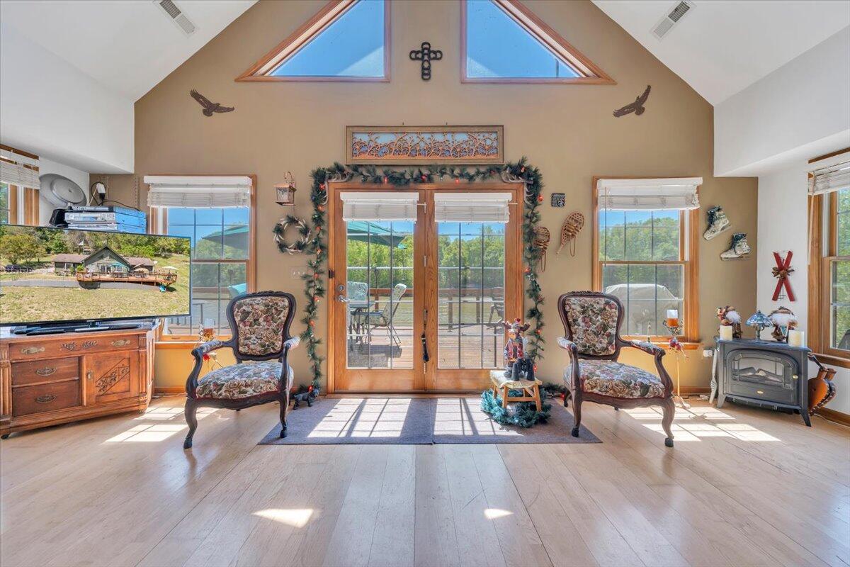 531 Brookwood Road Wirtz, VA 24184 - Photo 10 of 57 a living room with furniture and a large window