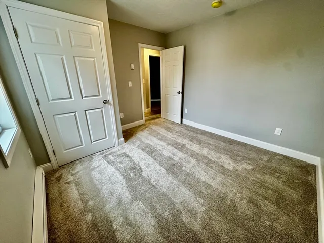 an empty room with a natural light