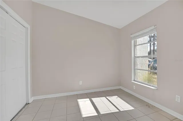 a view of a porch with a backyard