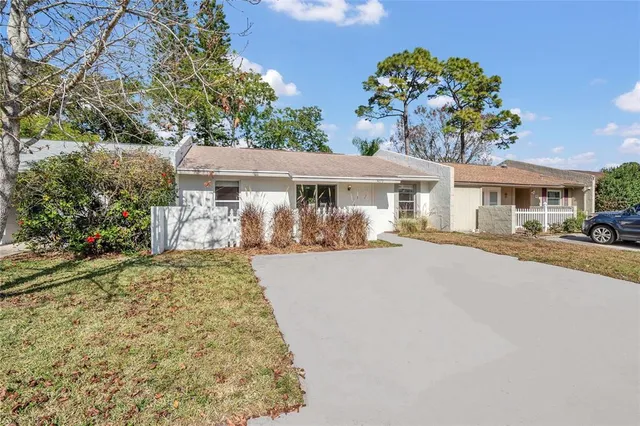 front view of a house with a street
