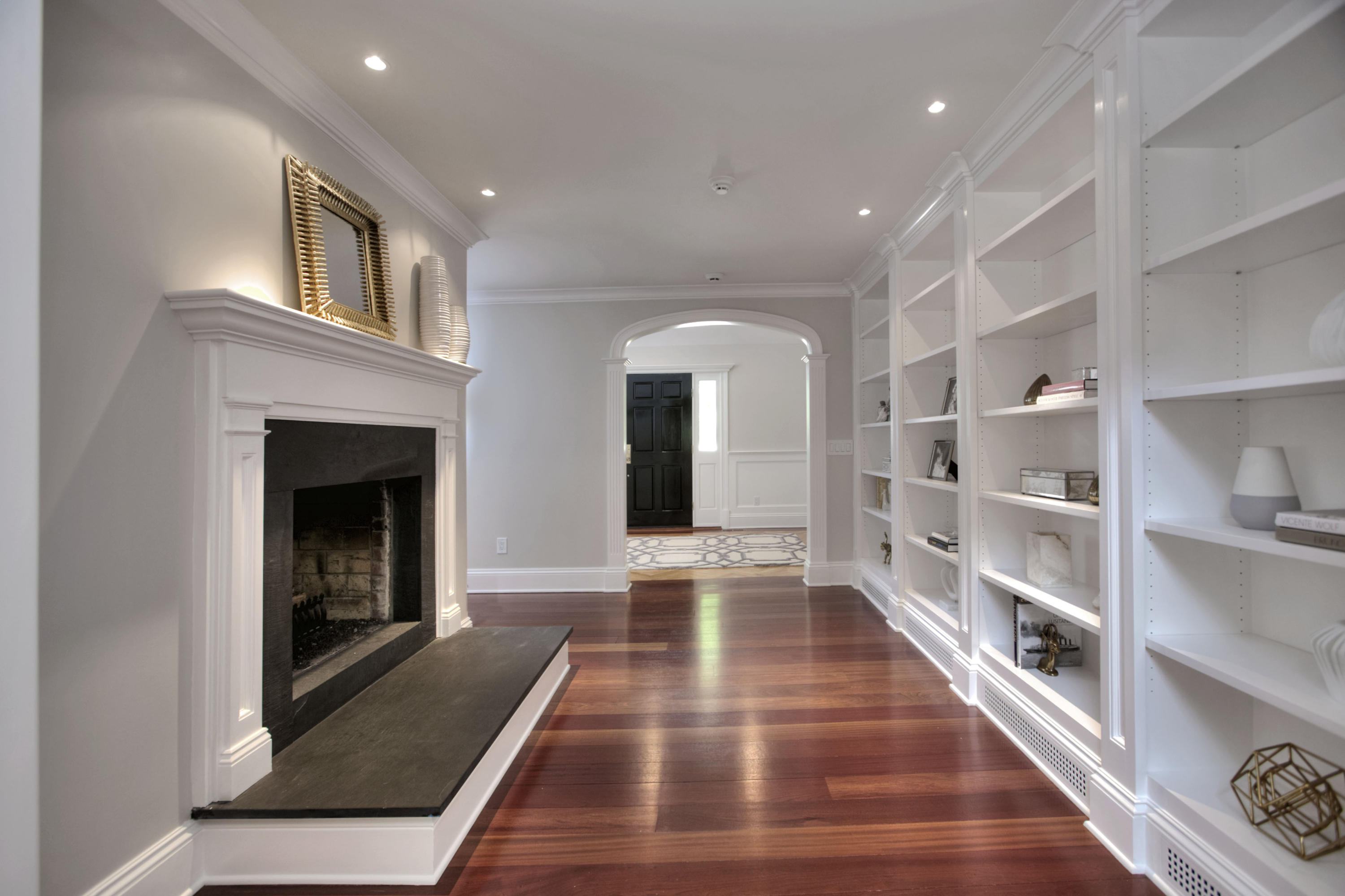 786 Cheese Spring Road New Canaan, CT 06840 - Photo 14 of 36 a living room with furniture and a fireplace