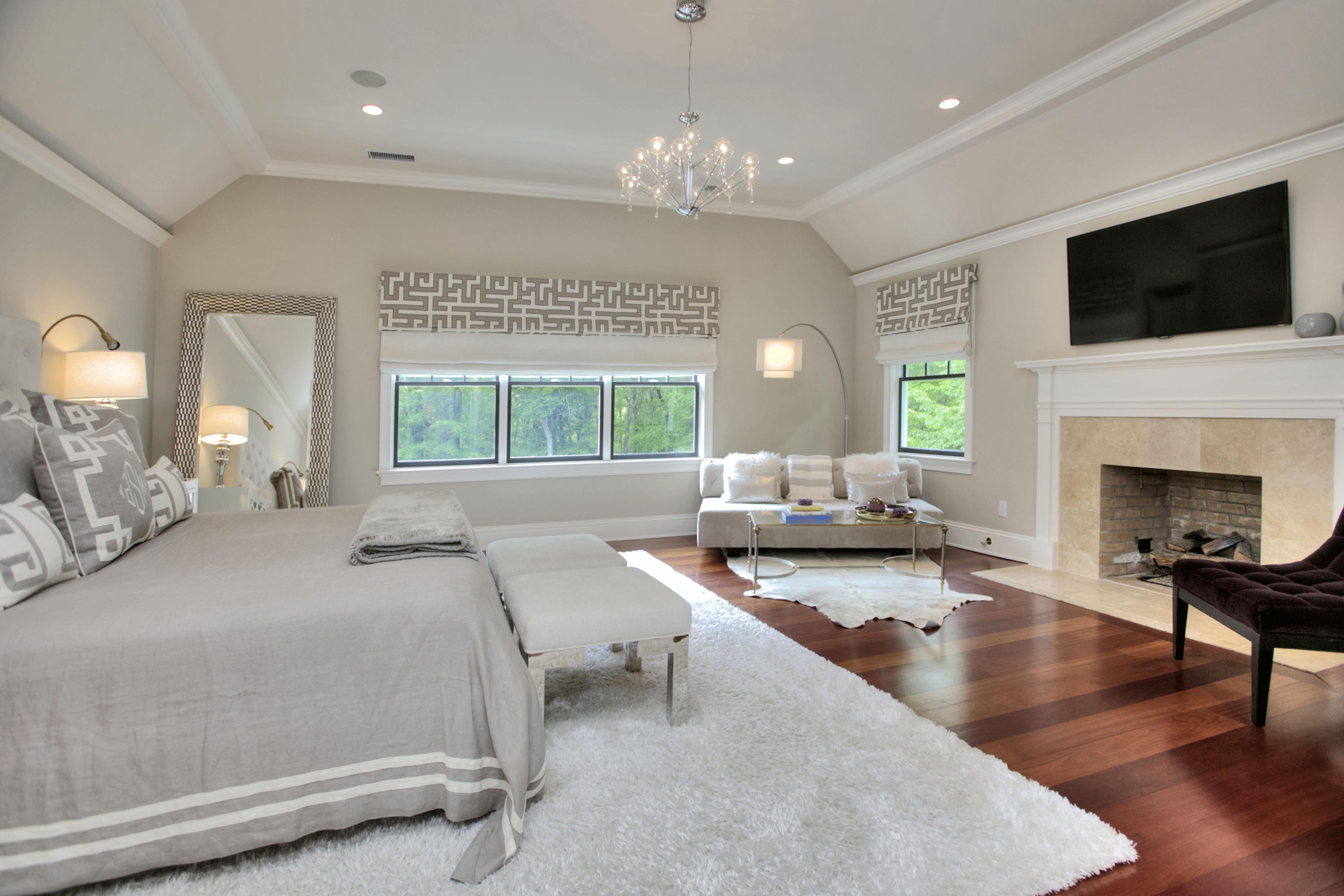 786 Cheese Spring Road New Canaan, CT 06840 - Photo 15 of 36 a living room with furniture fireplace and flat screen tv