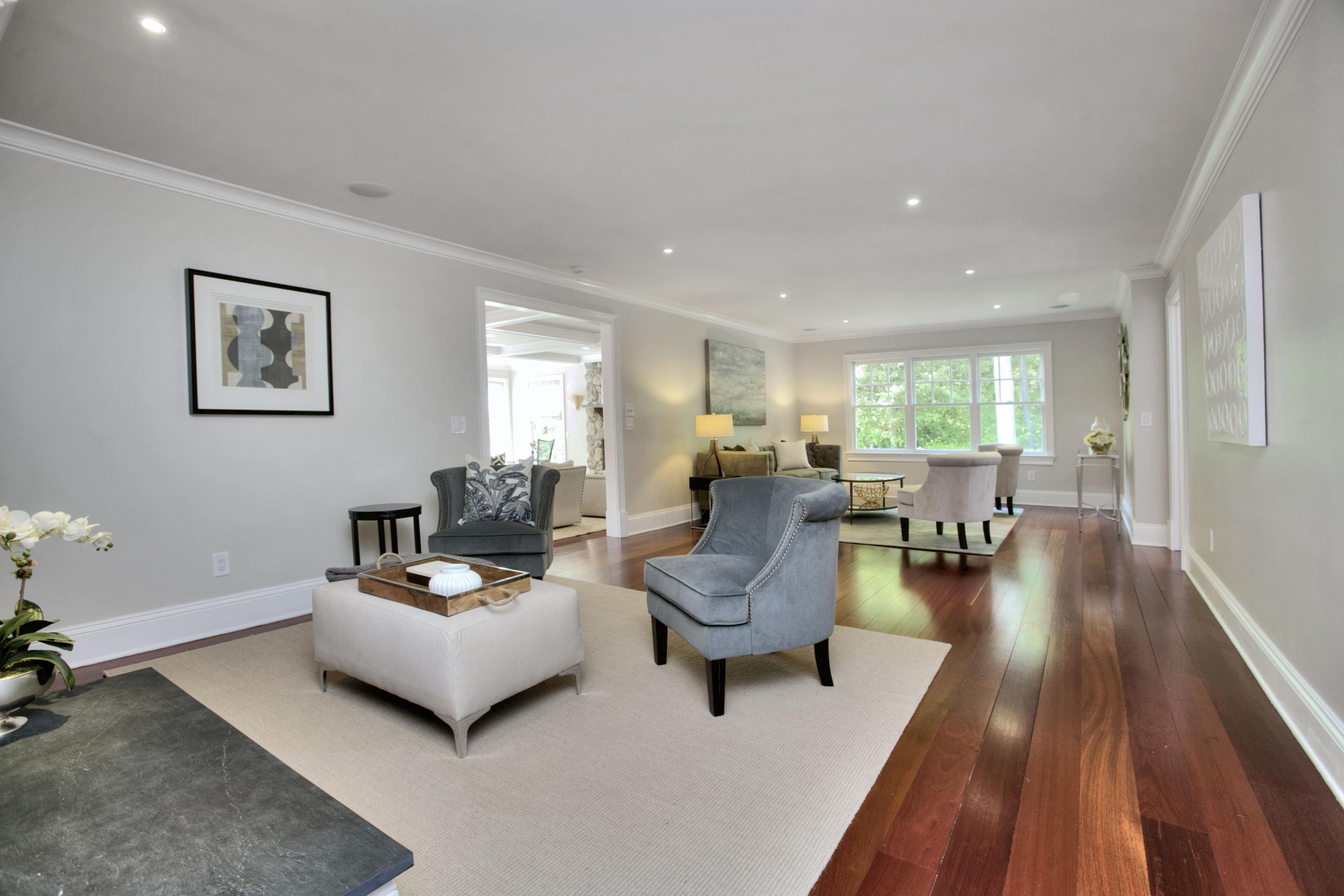 786 Cheese Spring Road New Canaan, CT 06840 - Photo 5 of 36 a living room with furniture and a wooden floor