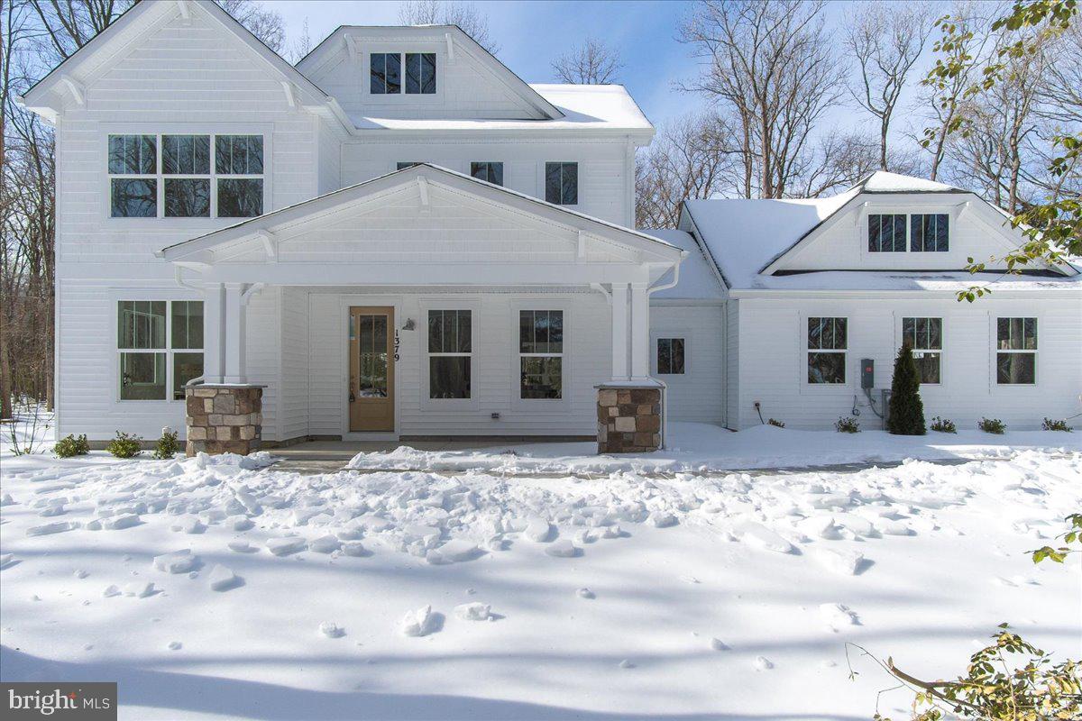 a front view of a house