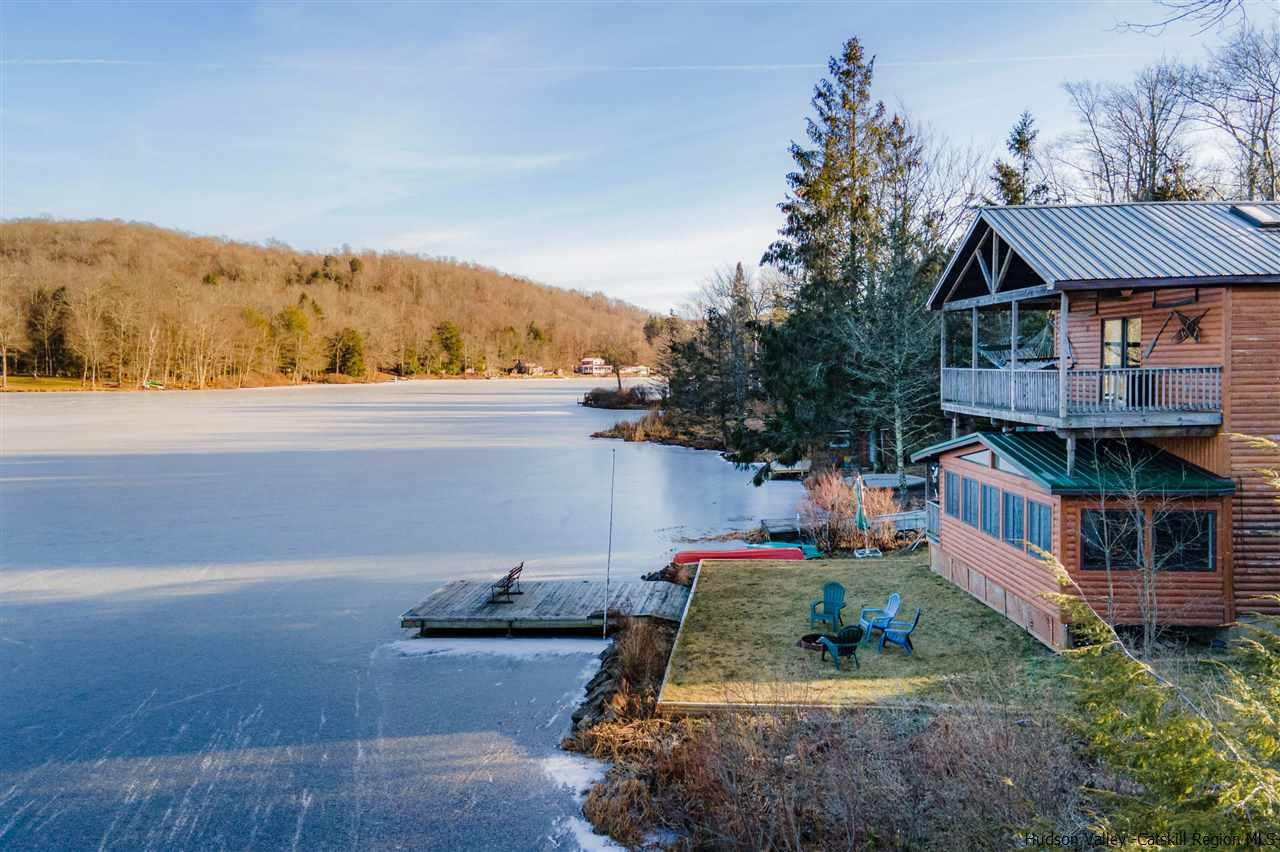212 Trout Brook Road Roscoe, NY 12776 - Photo 2 of 35 an aerial view of house with yard