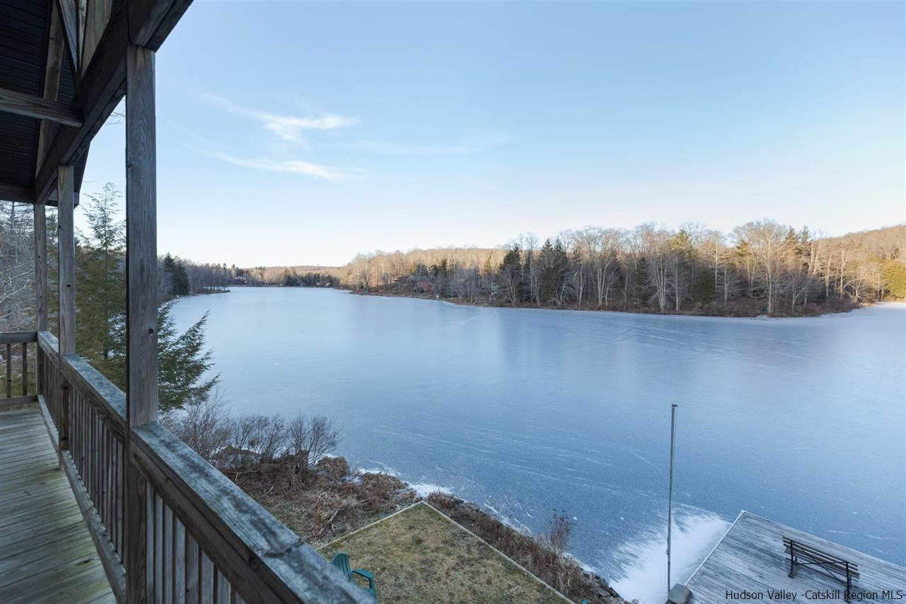 212 Trout Brook Road Roscoe, NY 12776 - Photo 25 of 35 a view of a lake from a balcony