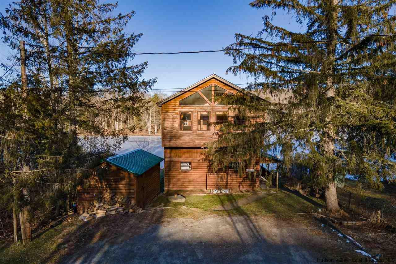 212 Trout Brook Road Roscoe, NY 12776 - Photo 31 of 35 an aerial view of a houses with yard