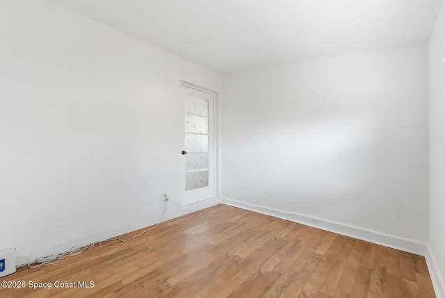 a view of an empty room