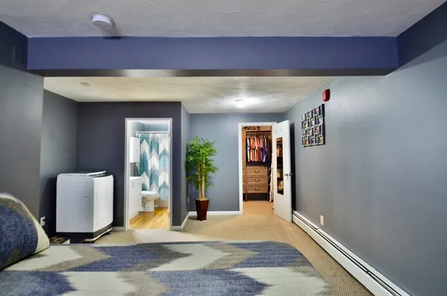 a view of an entryway with a fireplace