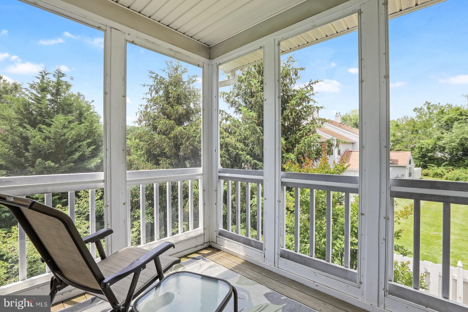 1616 Covington Road, Unit 8 Yardley, PA 19067 - Photo 26 of 27 Screened balcony w/view of open space