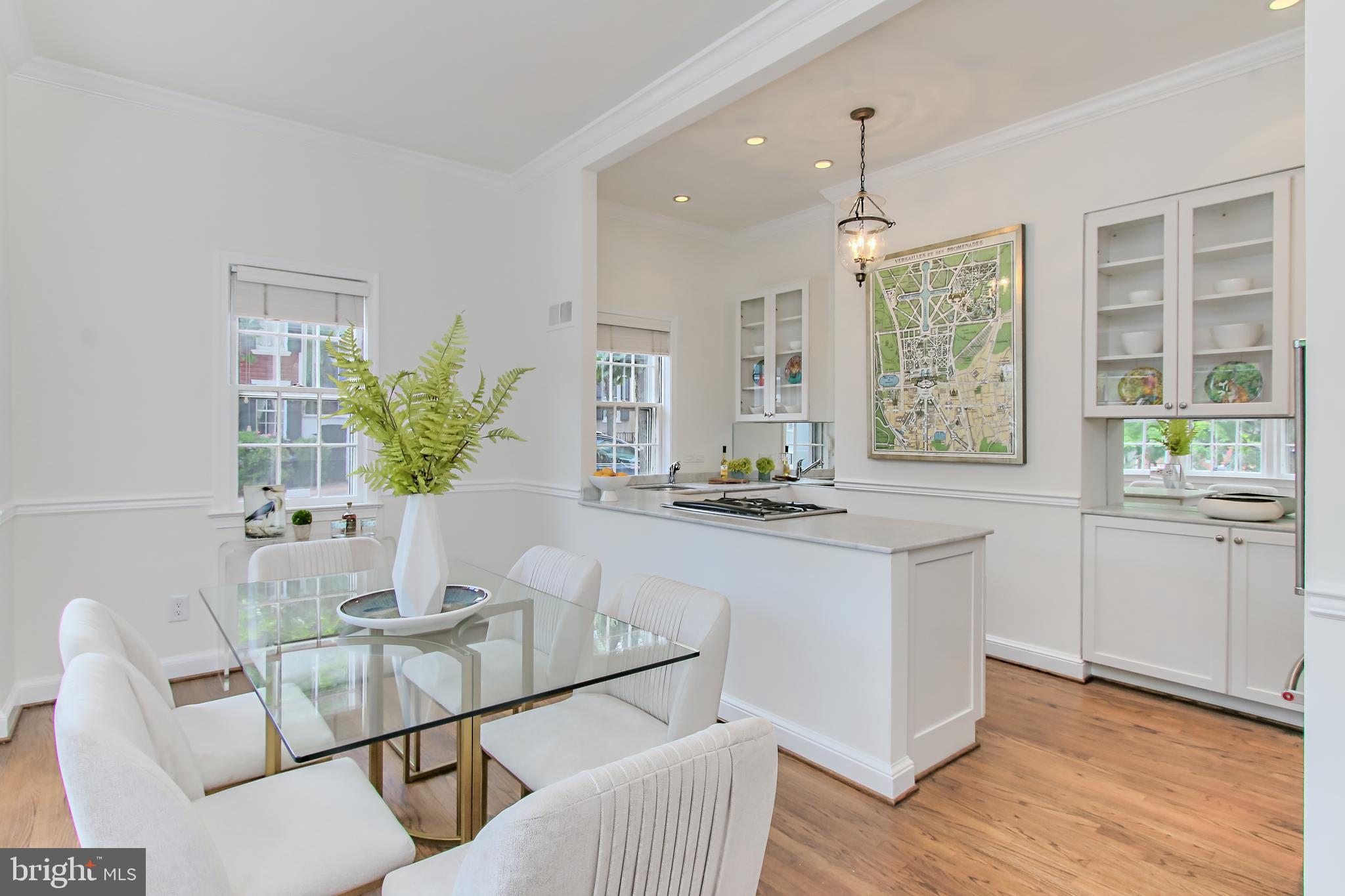 2821 Olive Street Northwest Washington, DC 20007 - Photo 15 of 27 Dining opens to Kitchen