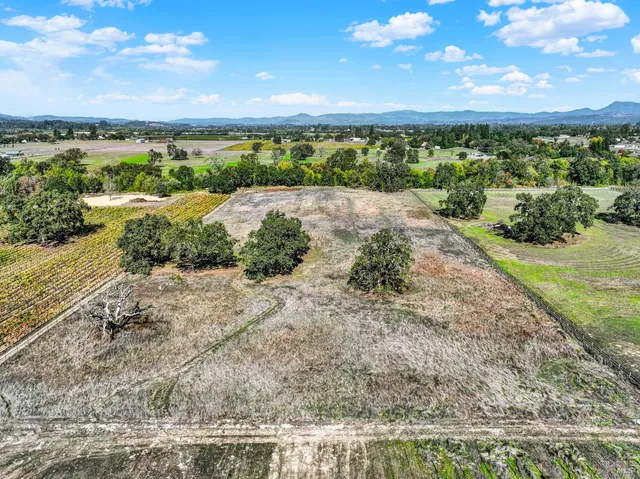 a view of an outdoor space and mountain view