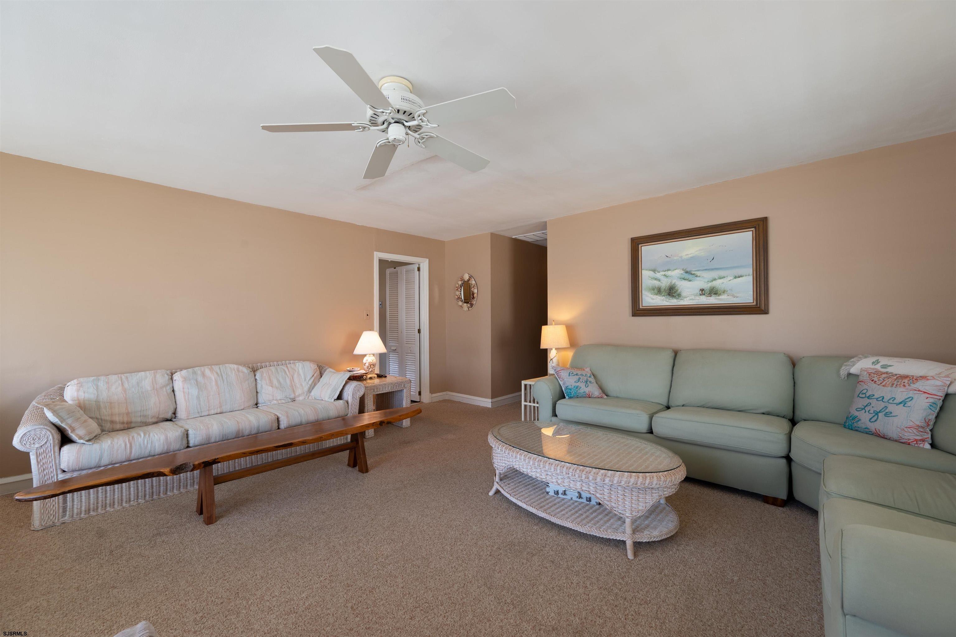 2805 Atlantic Avenue, Unit IDEAL LOCATION Longport, NJ 08403 - Photo 14 of 26 a living room with furniture and a couch