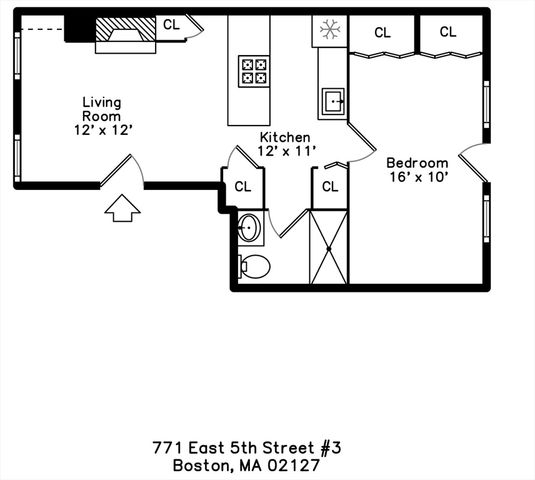 $550,000 | 771 East 5th Street, Unit 3, Boston, MA 02127