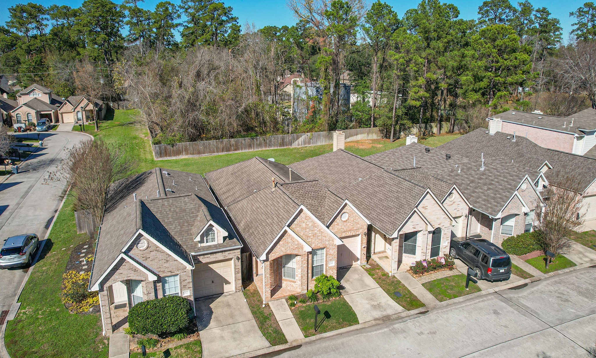 2818 Crescent Star Road Spring, TX 77388 - Photo 19 of 20 an aerial view of a house with garden space and street view