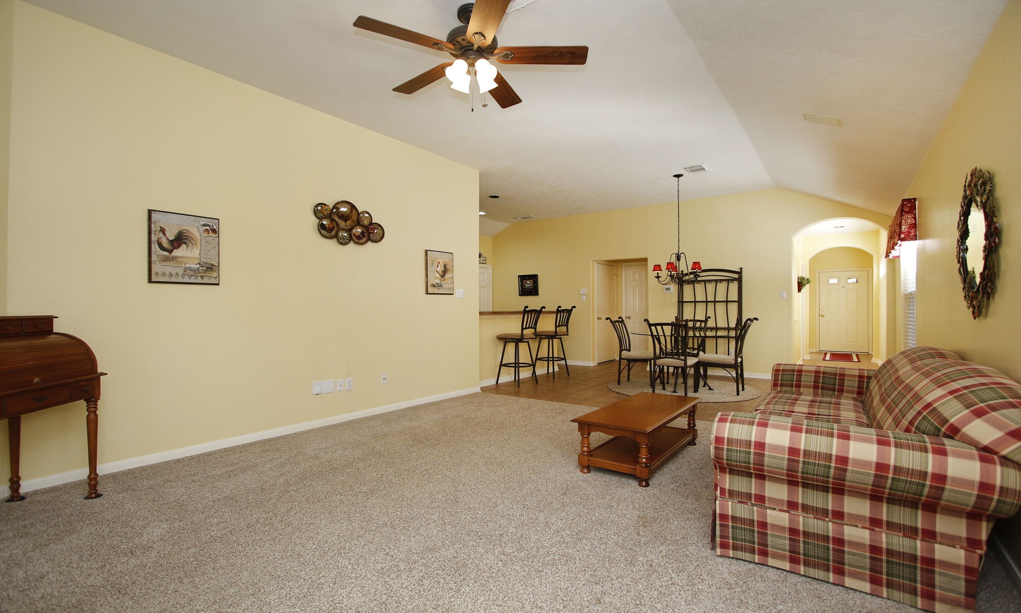 2818 Crescent Star Road Spring, TX 77388 - Photo 6 of 20 a living room with furniture and a ceiling fan