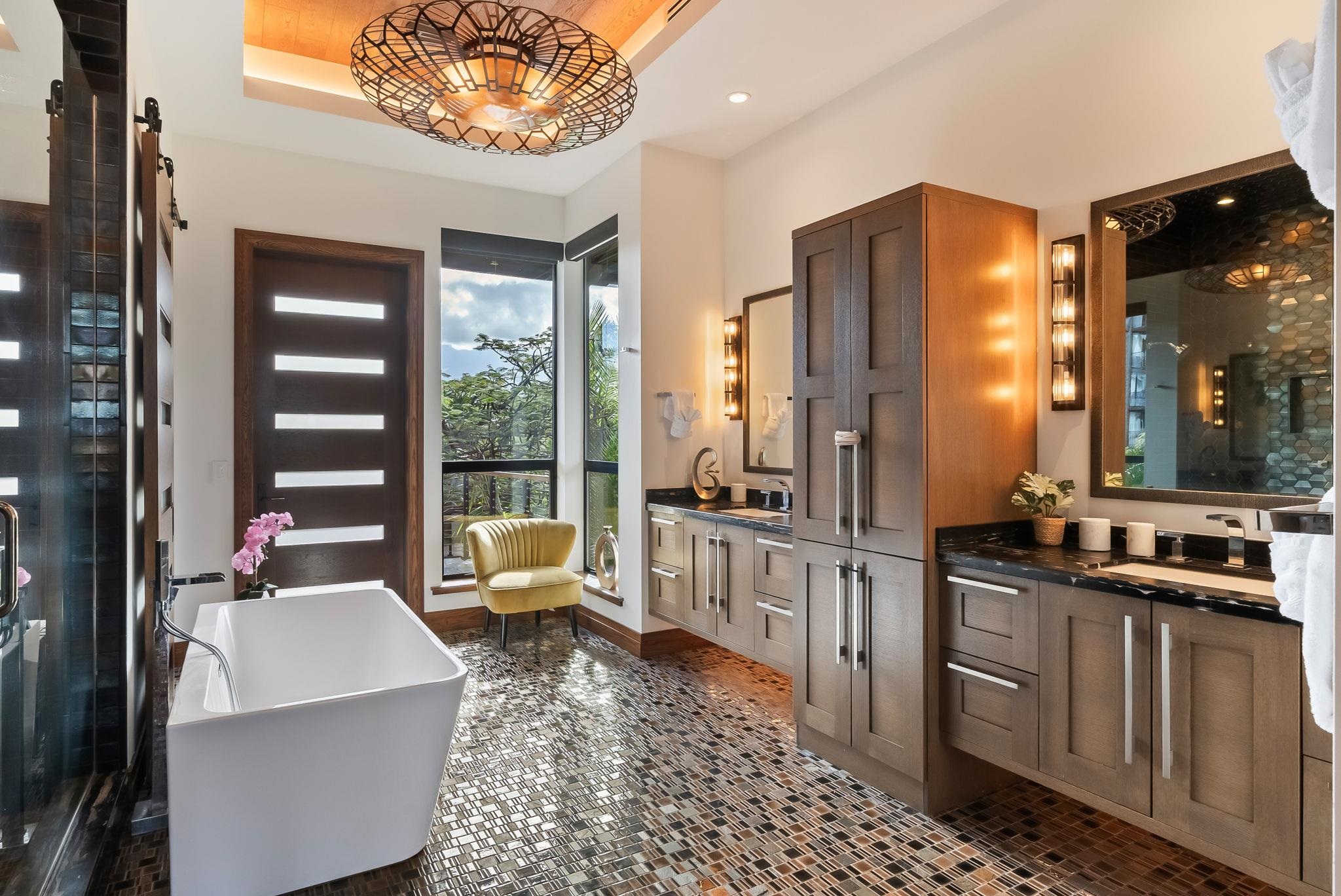 860 South Kihei Road Kihei, HI 96753 - Photo 24 of 49 a kitchen with sink refrigerator and large window
