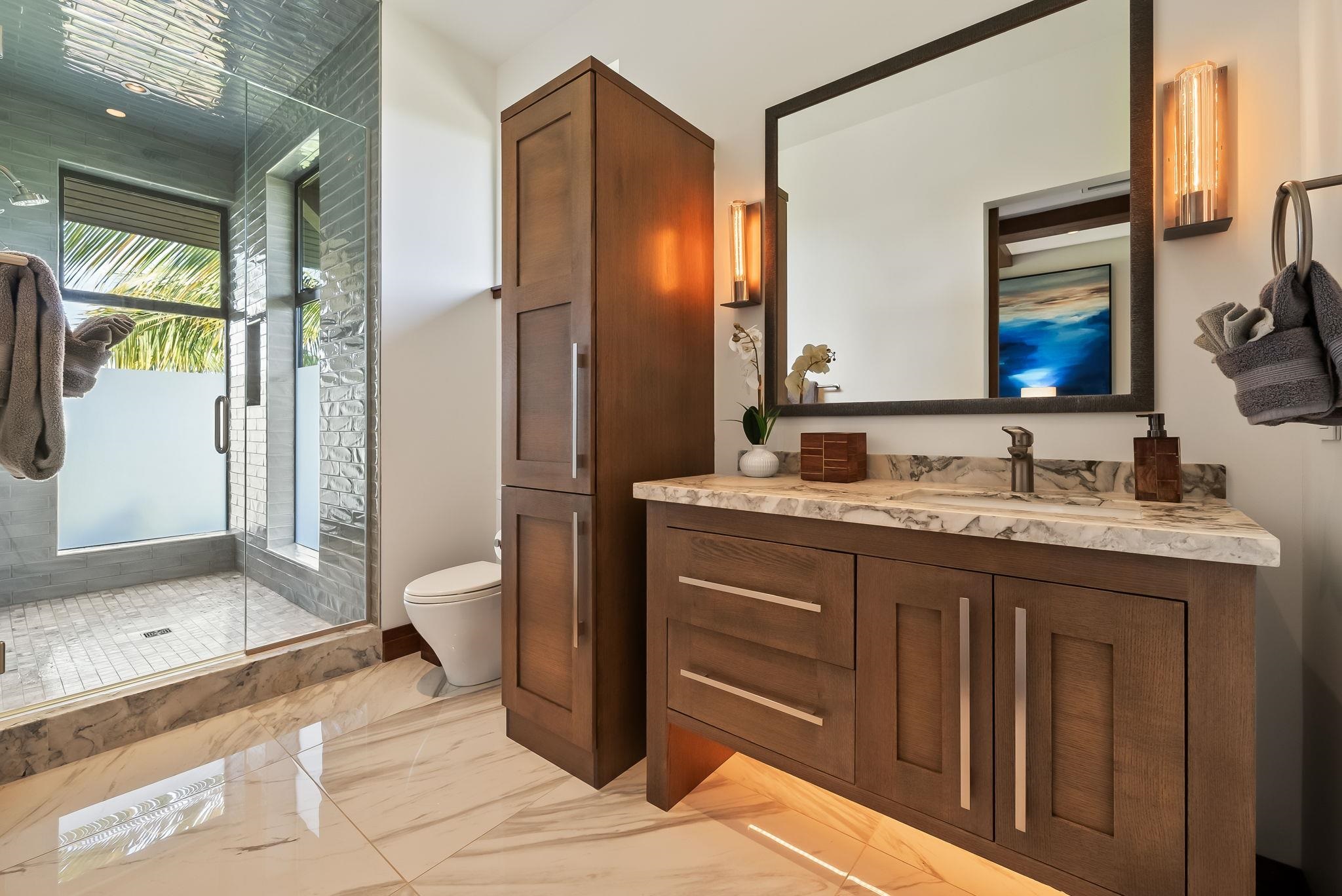 860 South Kihei Road Kihei, HI 96753 - Photo 30 of 49 a bathroom with a sink and a mirror