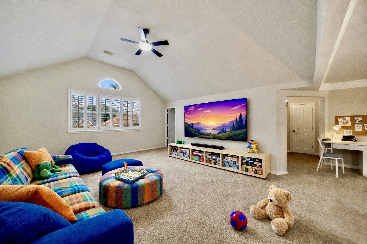 14803 Ramblebrook Humble, TX 77396 - Photo 10 of 45 a living room with furniture toys and a flat screen tv
