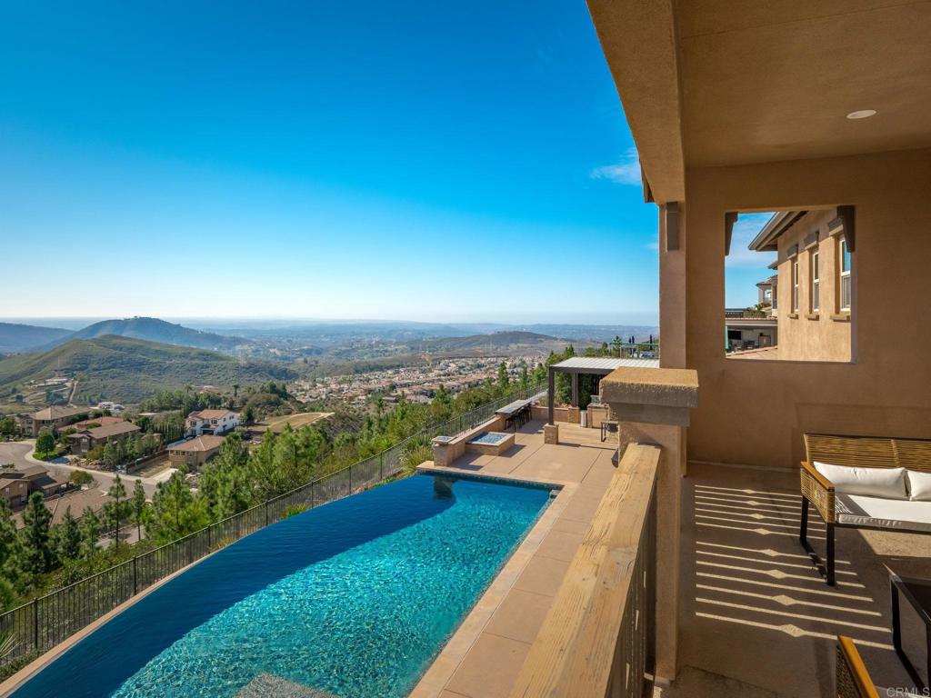546 Ledge Street San Marcos, CA 92078 - Photo 32 of 75 a view of a balcony with mountain view and wooden floor