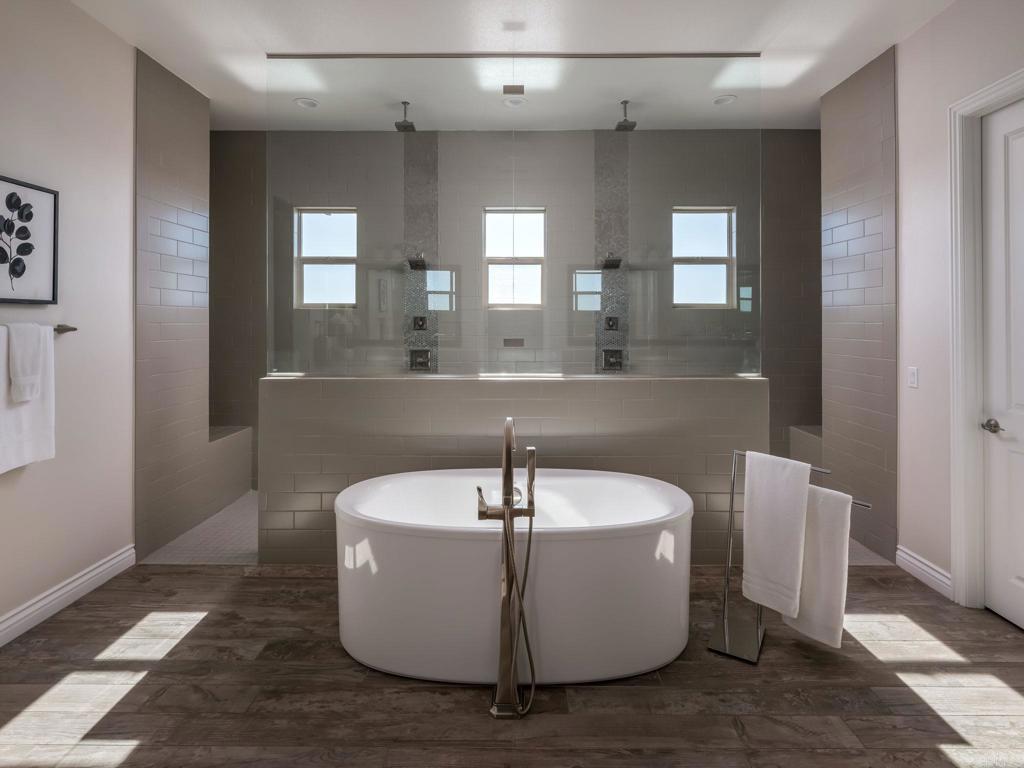 546 Ledge Street San Marcos, CA 92078 - Photo 33 of 75 a white bath tub sitting in a bathroom