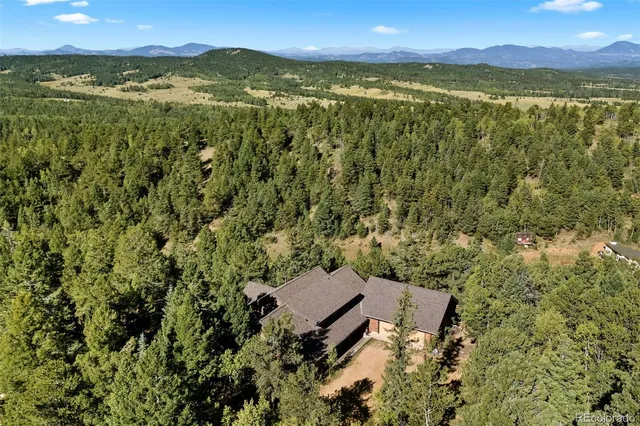 a view of a city with an outdoor space