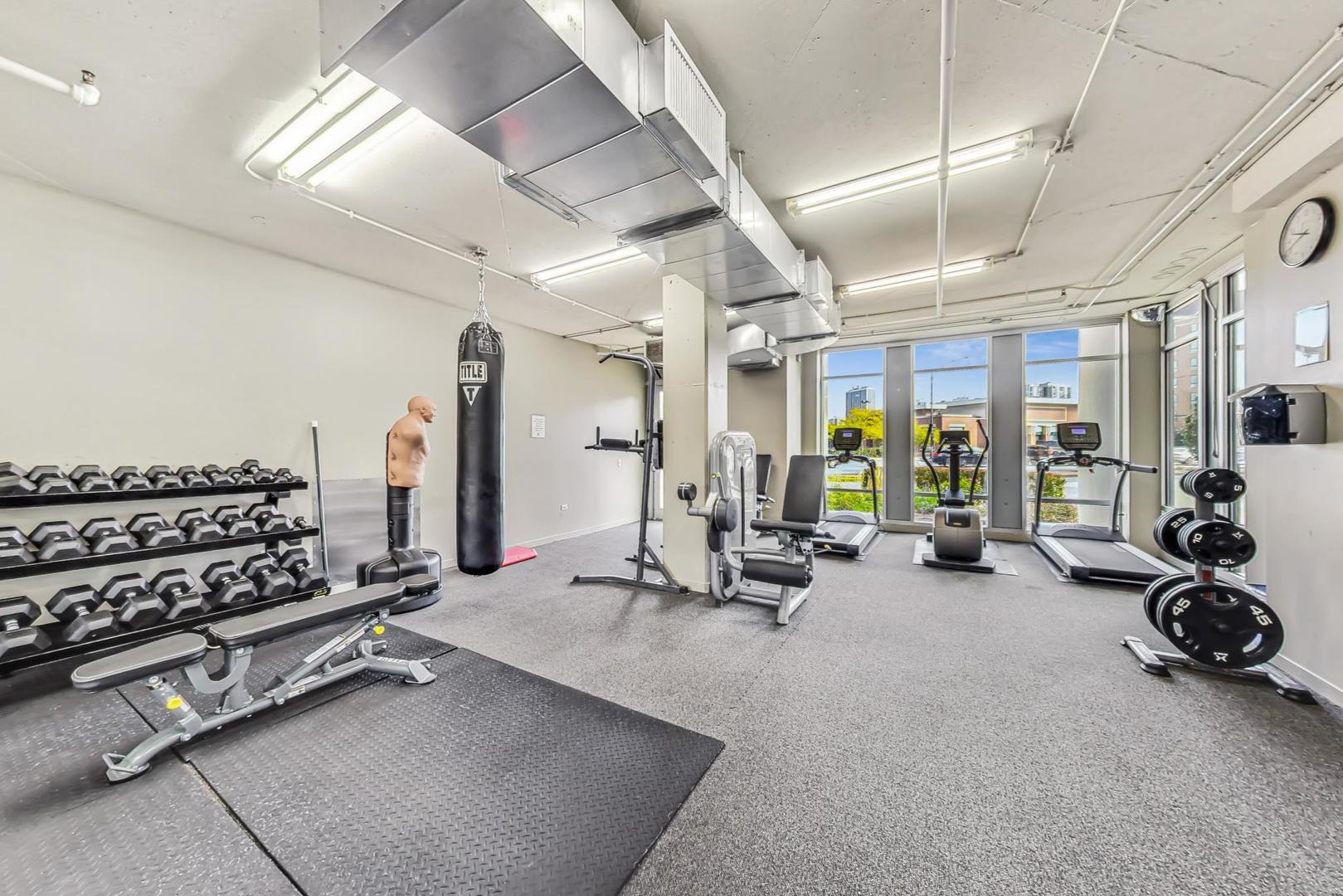 437 West Division Street, Unit 705 Chicago, IL 60610 - Photo 17 of 23 a view of a room with gym equipment