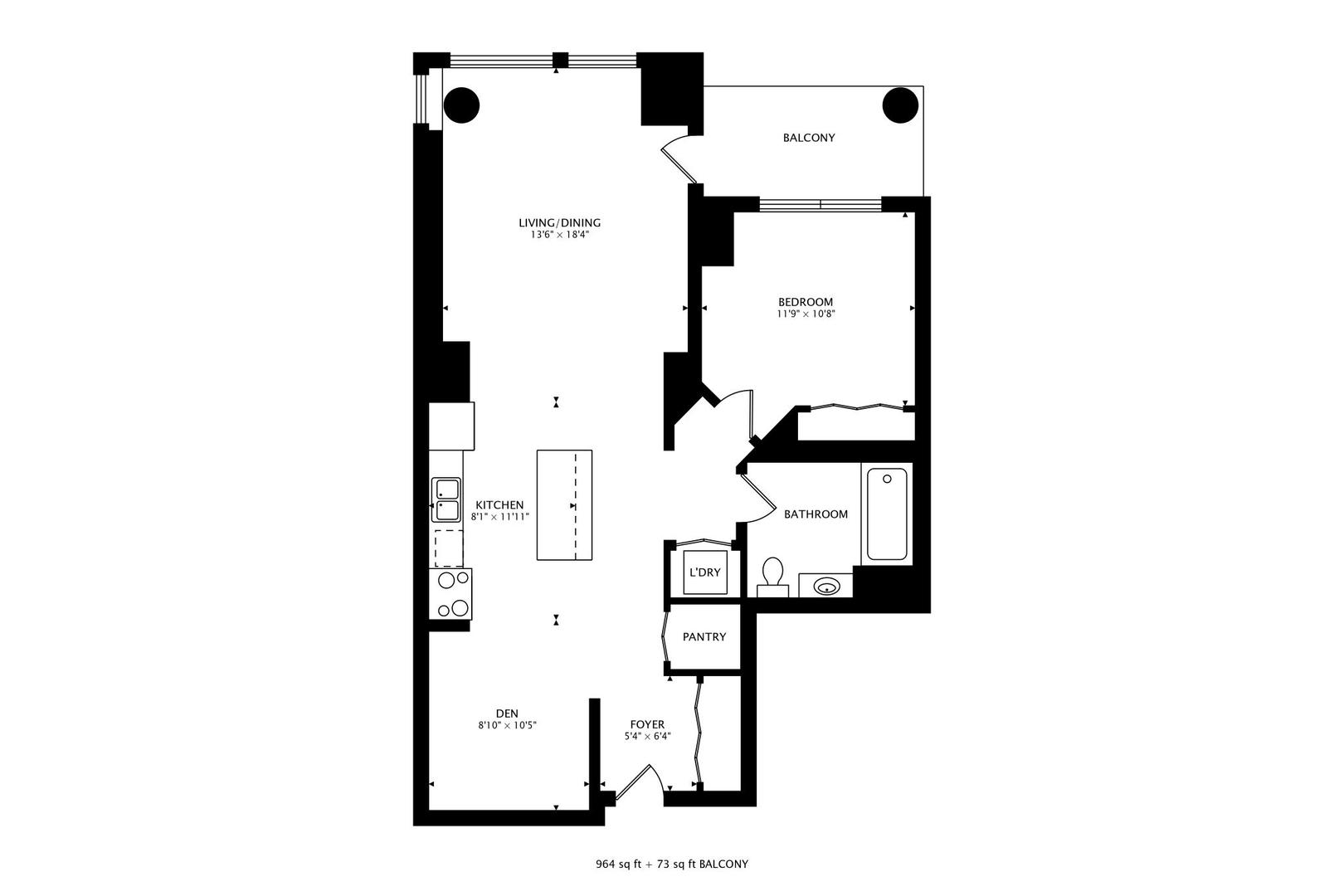 437 West Division Street, Unit 705 Chicago, IL 60610 - Photo 23 of 23 a picture of a floor plan