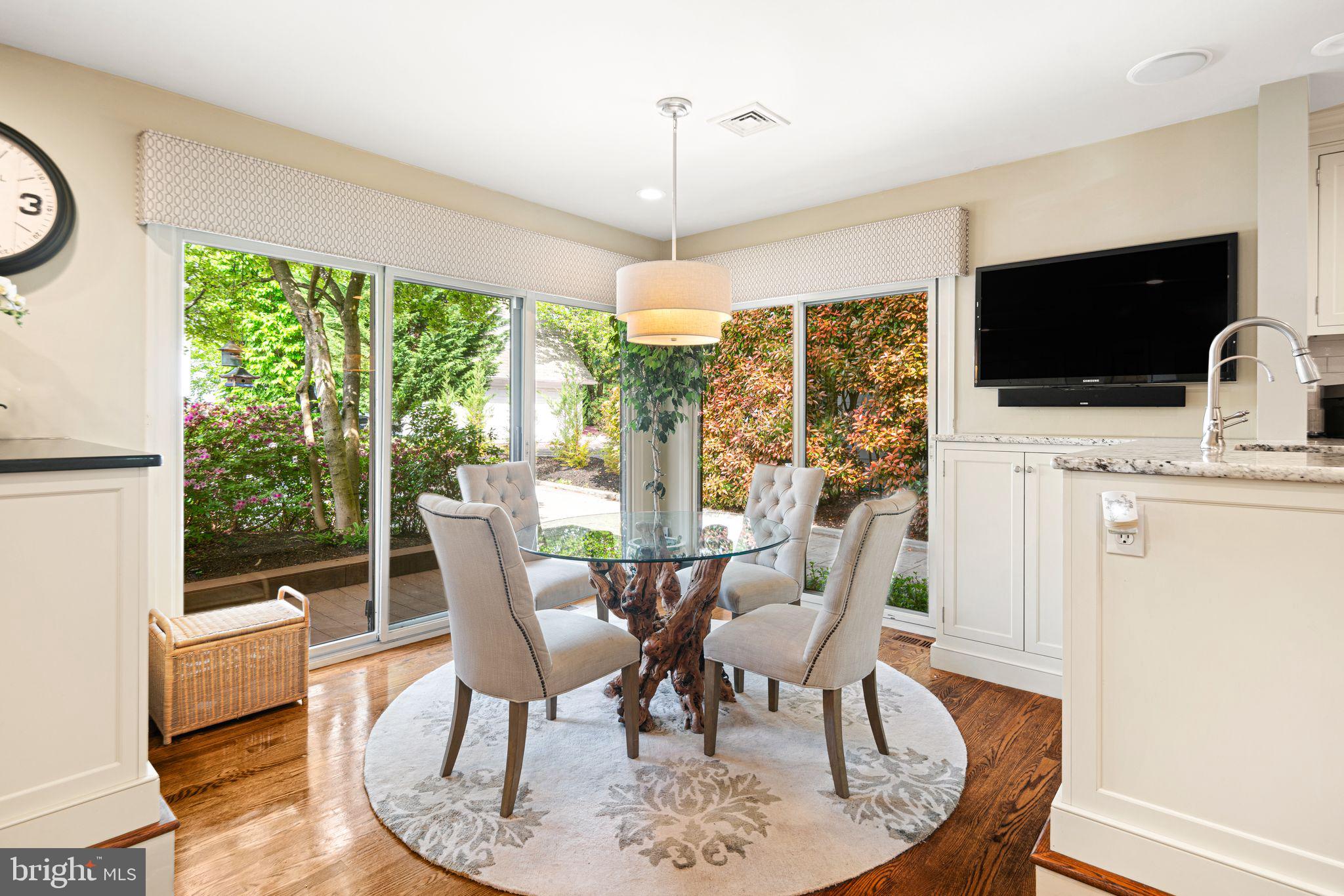 902 Warwick Road Haddonfield, NJ 08033 - Photo 11 of 43 a view of a dining room with furniture window and outside view