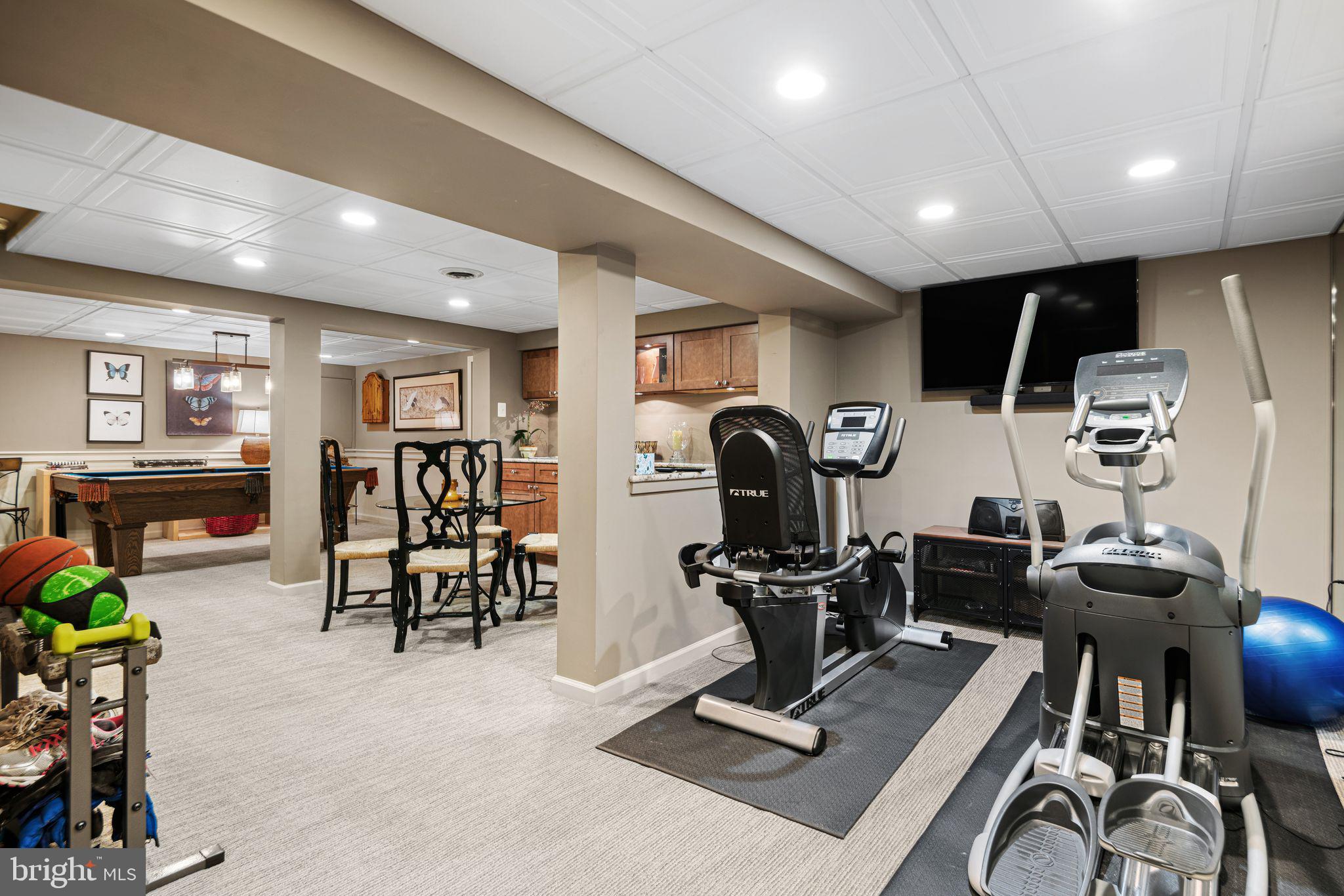 902 Warwick Road Haddonfield, NJ 08033 - Photo 33 of 43 a view of a room with gym equipment