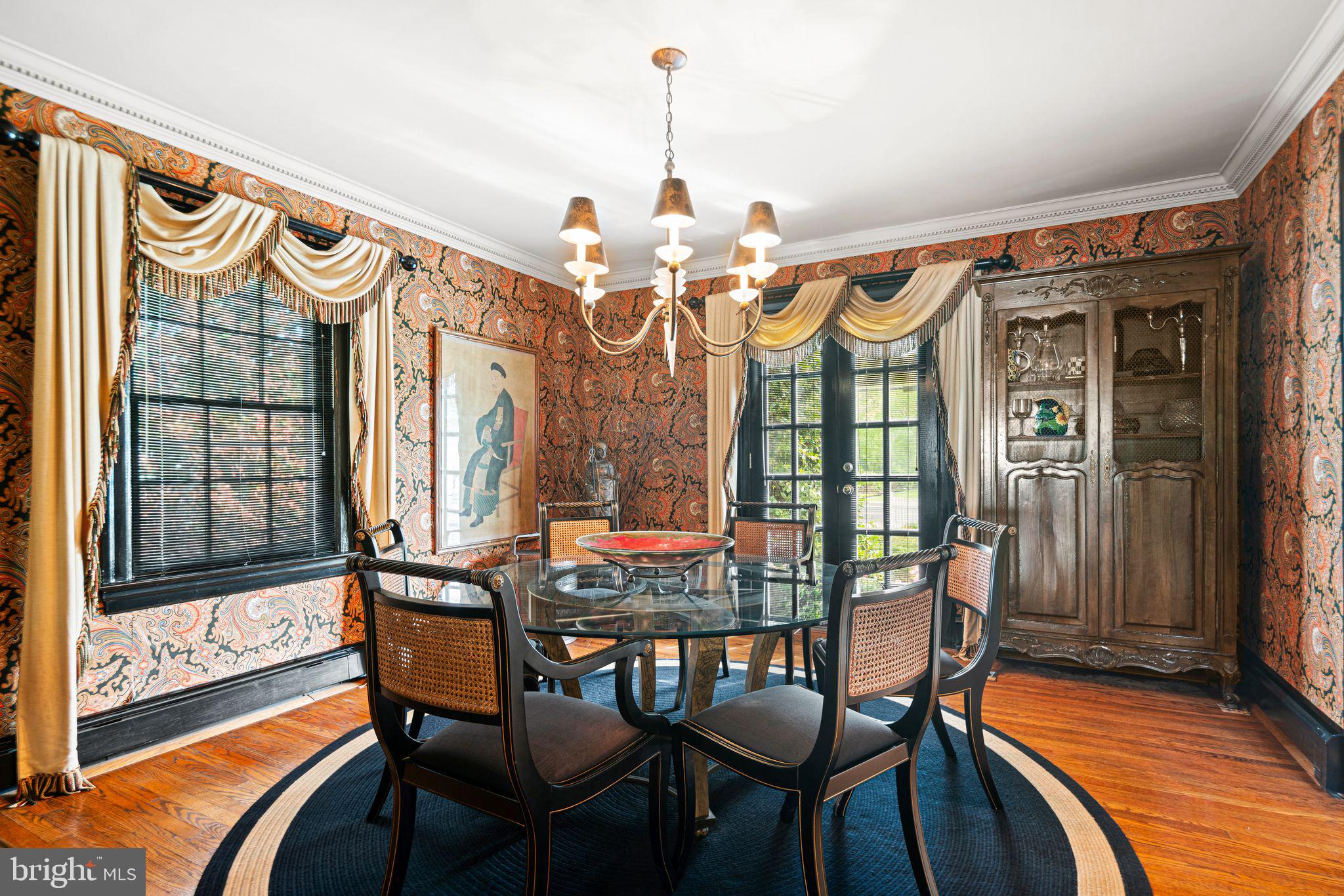 902 Warwick Road Haddonfield, NJ 08033 - Photo 7 of 43 a view of a dining room with furniture window and wooden floor