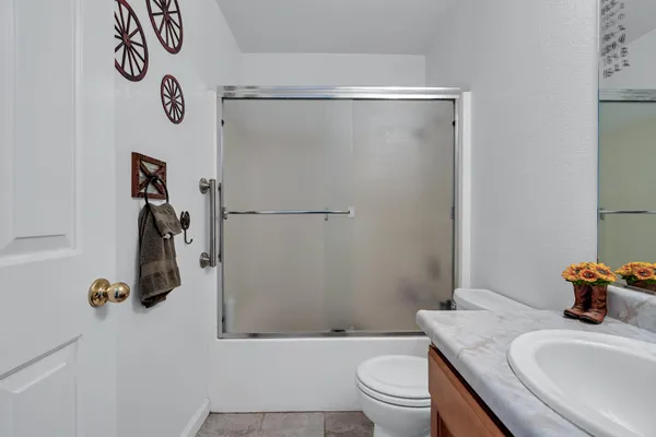 a view of a lake with a building in the background