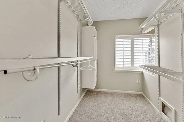 a view of a walk in closet